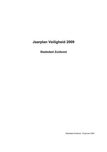 Veiligheid Jaarplan 2009 cie M&V 090312.pdf - Vergaderingen