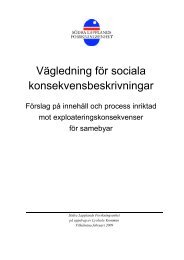 Vägledning för sociala konsekvensbeskrivningar - Lycksele kommun