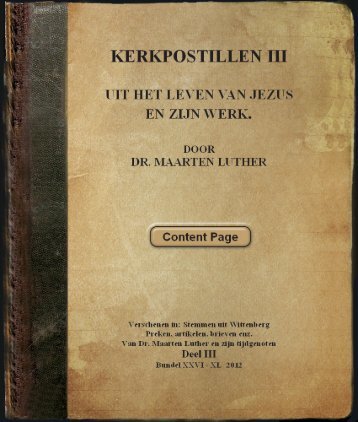 kerkpostillen iii, jezus en zijn werk.