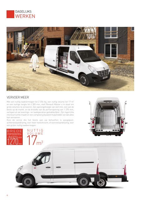 BROCHURE RENAULT Master gesloten bestelwagen