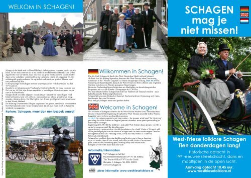 Klik hier om de folder 2013 te zien. - Westfriese Folklore Schagen