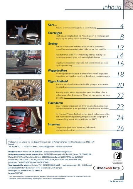 Via Secura 69 - Belgisch Instituut voor de Verkeersveiligheid