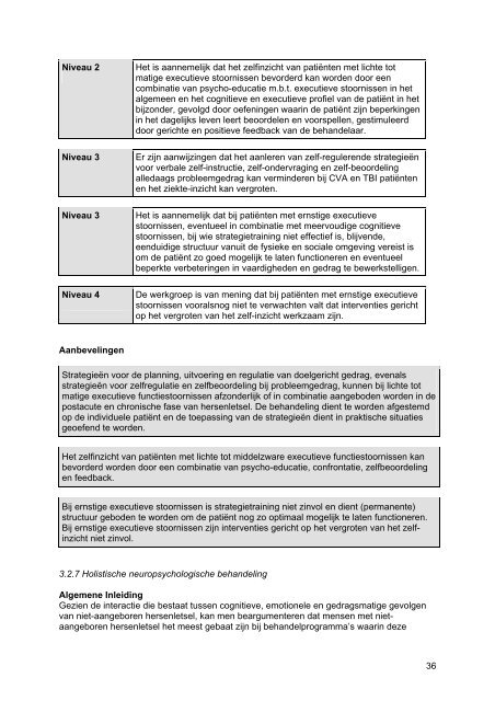 Richtlijn Cognitieve Revalidatie - SEN