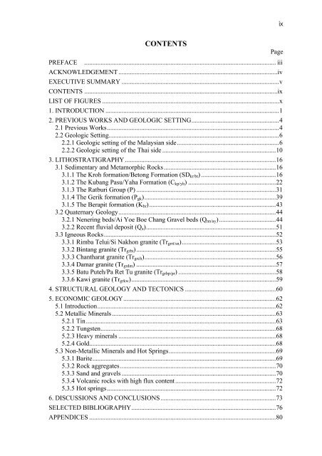 GEOLOGY OF THE PENGKALAN HULU-BETONG TRANSECT ...