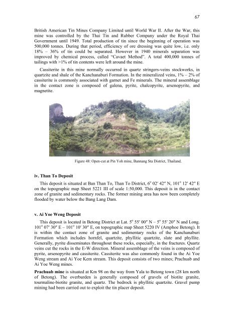 GEOLOGY OF THE PENGKALAN HULU-BETONG TRANSECT ...