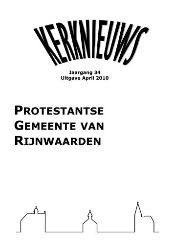 Informatie PROTESTANTSE GEMEENTE VAN ... - PKN Rijnwaarden