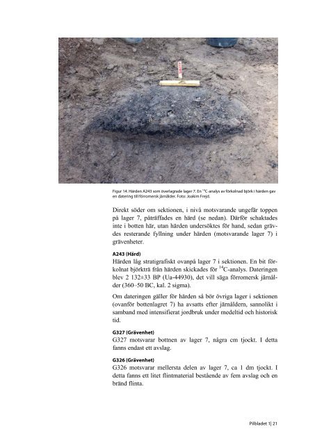 Pilbladet 1 (fd del av Sallerup 180:36) - Sydsvensk Arkeologi AB