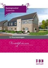 Koninginnehof Zuidwolde 12 Huurwoningen - Actium