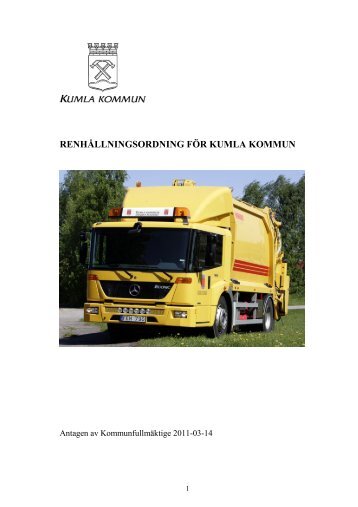 Renhållningsordning 2011.pdf - Kumla kommun