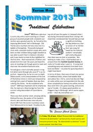 Traditional Celebrations - Scottish Swedish Society - Home Page