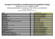 European Committee on Antimicrobial Susceptibility Testing