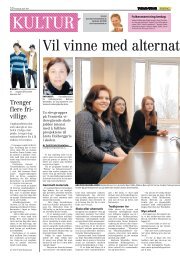 Vil vinne med alternative hekserier, Vennesla Tidende - Holbergprisen