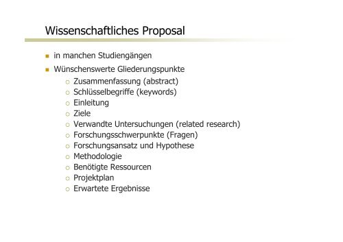 Formen wissenschaftlicher Ergebnisdarstellung - GIS-Management