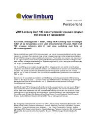 Persbericht VKW Limburg leert 100 ondernemende vrouwen ...