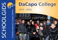 Schoolgids, locatie Geleen - DaCapo College