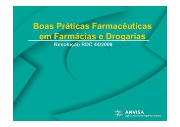 Apresentação Boas Práticas Farmacêuticas