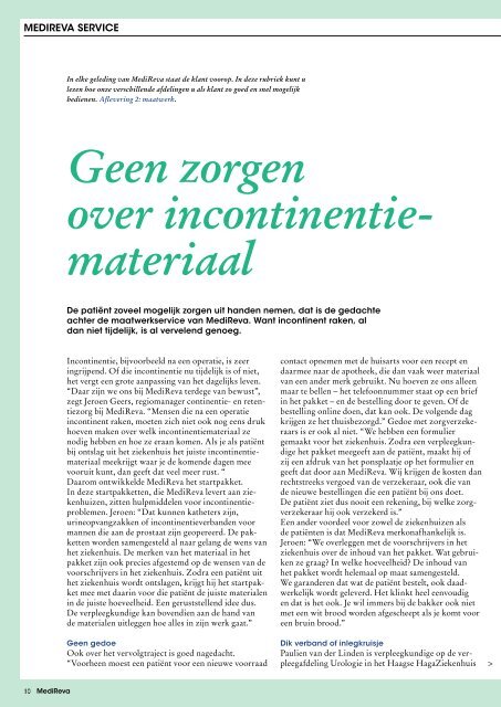 Medireva magazine juni 2009 - WMO Adviesgroep