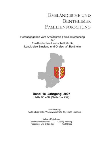 Gesamtregister - Arbeitskreis Familienforschung der Emsländischen ...