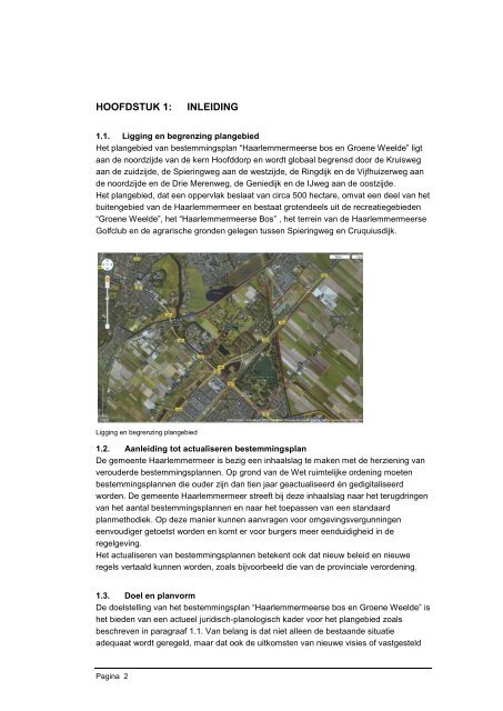 Haarlemmermeerse bos en Groene Weelde - Gemeente ...