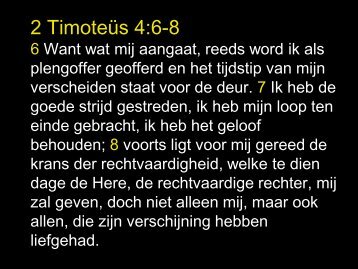 2 Timoteüs 4:6-8