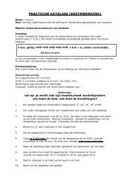 PRACTICUM KATALASE (ENZYMWERKING) - Biologiepagina