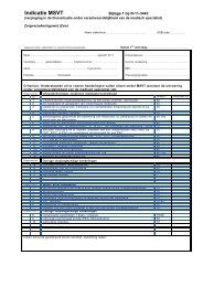 Formulier: indicatie MSVT (medisch specialistische ... - CombiCare