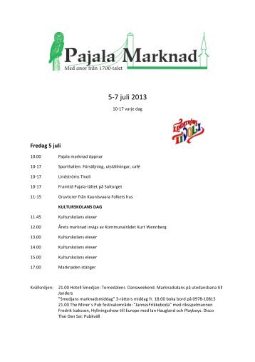 Pajala Marknad 2013
