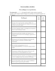 bijgaande enquête - Gemeente Borger-Odoorn