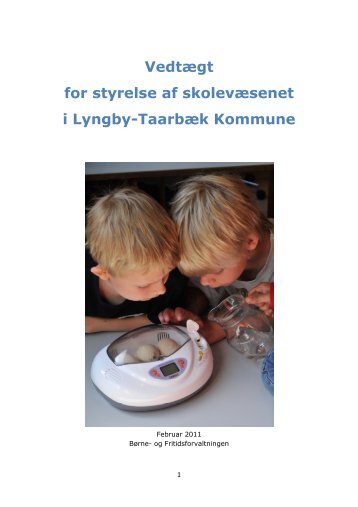 Vedtægt for styrelse af skolevæsenet i Lyngby-Taarbæk Kommune