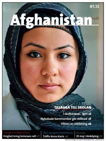 Läs hela tidningen som pdf här - Svenska Afghanistankommittén