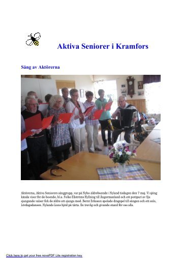Övriga aktiviteter - Aktiva Seniorer i Kramfors