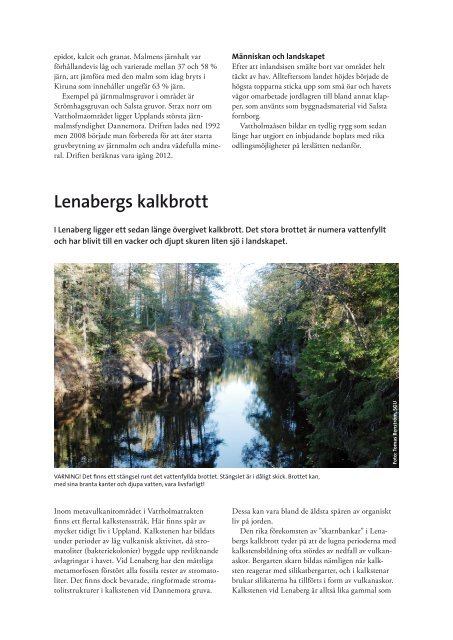Fältguiden "Vattholma" - Sveriges geologiska undersökning