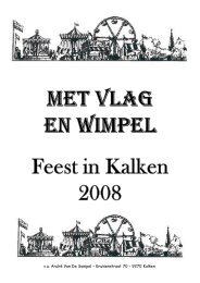 Met Vlag en Wimpel 2008 - Sint-Pietersfeest Kalken