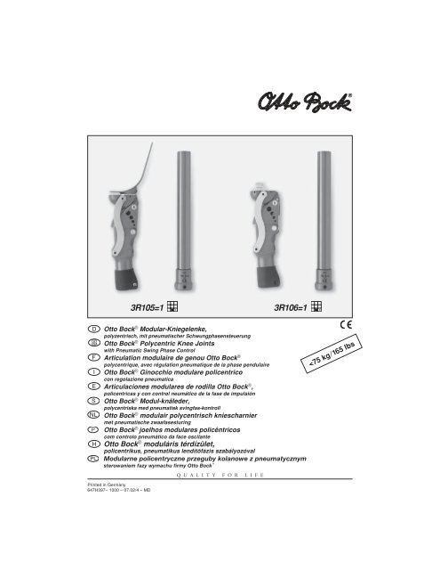 VIS CYLINDRIQUE  Ottobock CA Shop