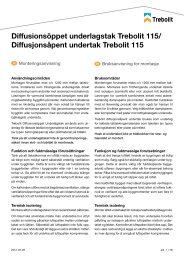 Diffusionsöppet underlagstak Trebolit 115 ... - Byggmax