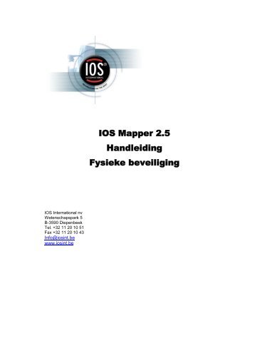 1. Fysieke beveiliging - Downloads IOS Mapper 2.5.2 build 157 ...