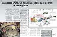 Shutdown aanzienlijk korter door gebruik tensioningmoer