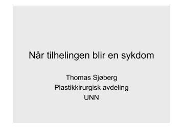 Når tilhelingen blir en sykdom - NIFS