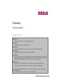 KATALOG - Brukerhåndbok, 2013-02-05 - Bibsys