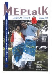 MEPtalk 2004-5 - eTNOs