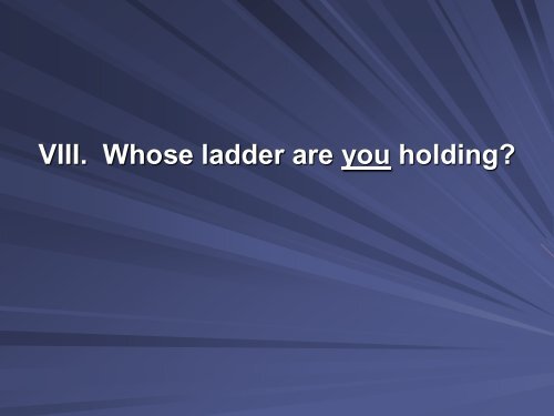 Who's Holding Your Ladder? | Dr. Samuel R. Chand - SCRG