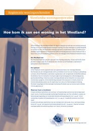 Hoe kom ik aan een woning in het Westland? - Wonen wateringen