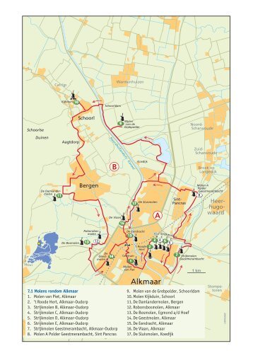 Molens rondom Alkmaar, Noord Holland - IO HotSpots