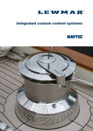 Integrated custom control systems - Lewmar