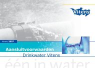 Aansluitvoorwaarden drinkwater Vitens (Dutch)