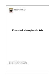 Kommunikationsplan vid kris - Arboga kommun