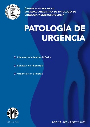 PATOLOGÍA DE URGENCIA - SAPUE.com.ar