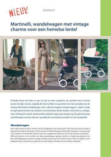 Martinelli, wandelwagen met vintage charme voor een ... - Flexmail