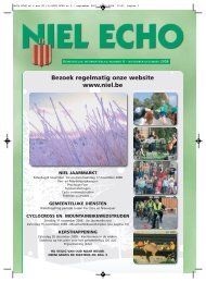 Gemeentelijk informatieblad Niel Echo - Editie november - FotoNiel