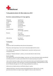 Verksamhetsberättelse för Hästvedakretsen 2012